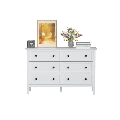 Winston Porter Edelin 6 Drawer 47.25" W Double Dresser & Reviews Wayfair